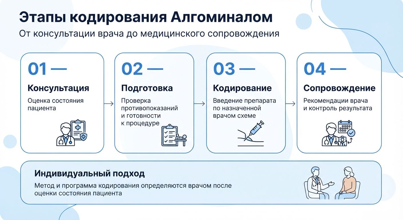 Кодирование препаратом «Алгоминал» в Североуральске инфографика